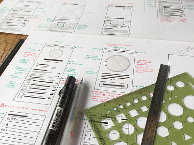 Mobile App Rough Wires app blocking concept mobile rough sketch userflow wireframe wires