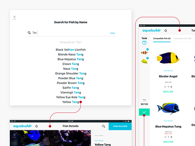 AquaBuildr Dynamic Search & User Journey