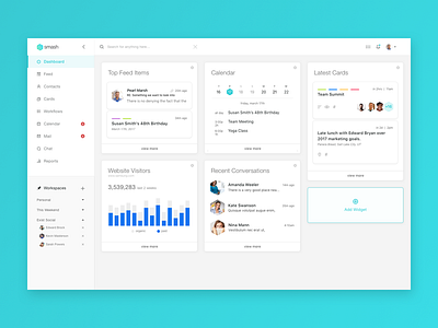 Smash CRM - Dashboard Interface