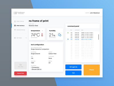 Robot Control Interface - Print Stats