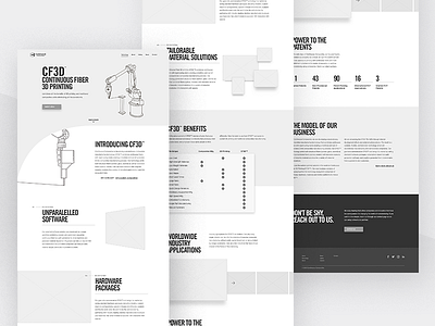 Continuous Composites Website v2 - Technology Wireframing blocking grid technology web 2.0 website wireframe wireframing