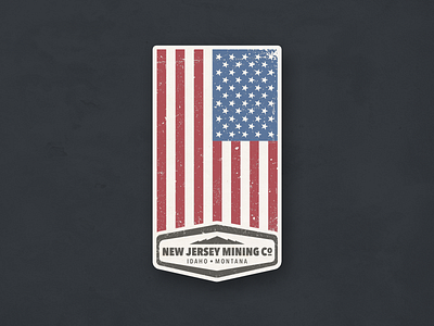 Vintage American Pride Sticker - Vertical Layout america american american flag flag njmc pride sticker stickermule stickers swag vintage