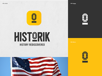 Historik Identity & App Icon america app application ar exploration historik history history app history rediscovered
