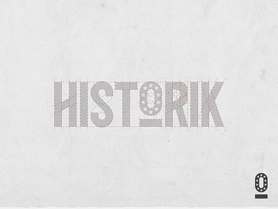 Historik Custom Logotype gray historic historical historik history lettering logo logotype paper text type