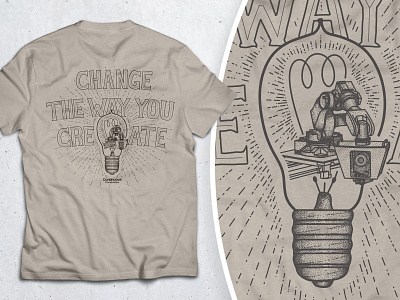Change the Way You Create - Shirt Illustration