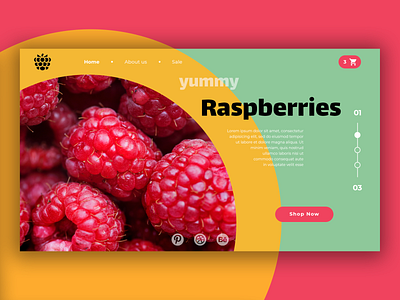 Raspberries design photoshop ui ui ux design ui design ui ux uiux ux ux design web web design webdesign