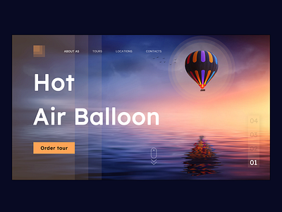 Hot Air Balloon design photoshop ui ui design ui ux uiux ux ux design web web design webdesign