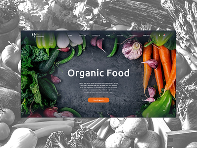 Organic Food food organic ui ux web webdesign