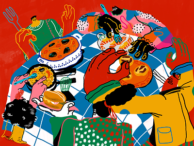 Where to Eat in Lisbon animals character design colourful editorial illustration illustration lisbon portugal travel travel guide