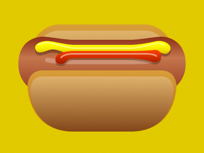 Hot Dog hot dog illustration
