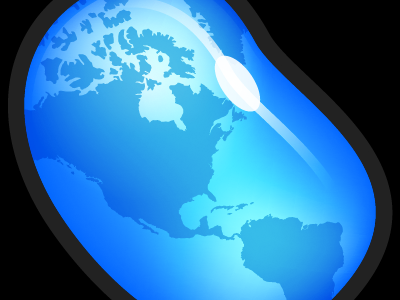 The World blue button gloss icon map