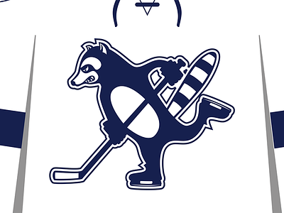 Hockey Sweater Alternate hockey illustration jersey raccoon