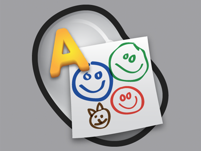 Family Bean bean drawing family fridge letter magnet smiley