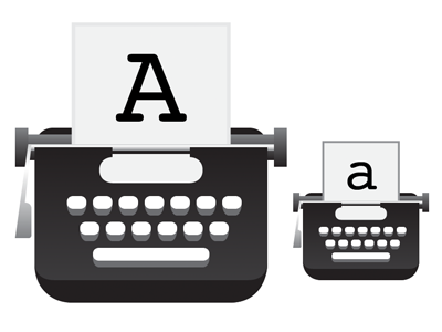 Typewriters icon illustration typewriter