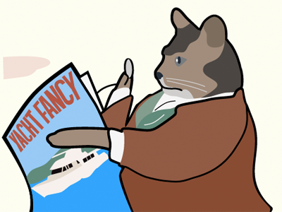 Sophisticated Cat Progress cat contest cover illustration