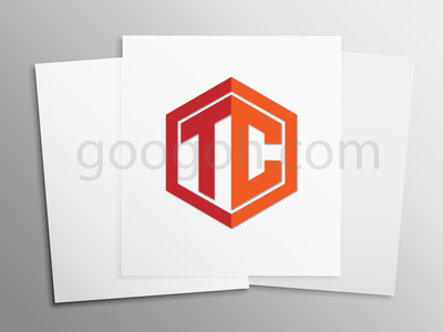 TC Typography Monogram branding design icon logo typography