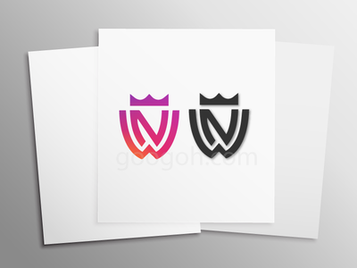 NW Shield Typography branding design icon logo typography
