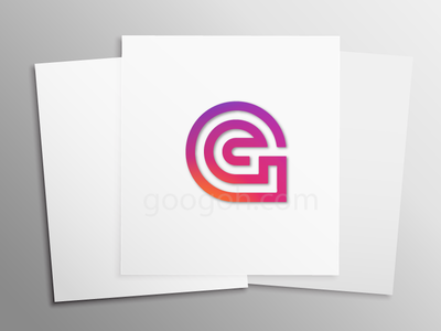 G Monogram Typography design logo minimal typography vector