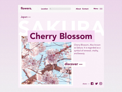 Cherry Blossom Landing Page