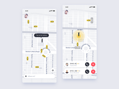 Taxi UI app