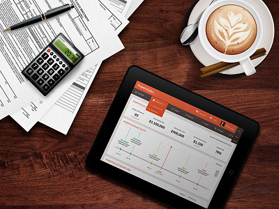 Property Helper Slider coffee ipad mockup property helper table