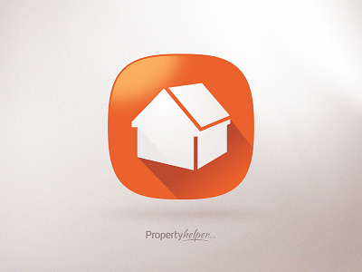 PropertyHelper Brandmark brandmark home house icon logo long shadow propertyhelper