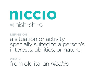 Niccio - Brand Name Definition