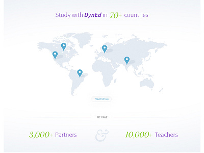 Landing Page clients health landing partners students teachers ui ux website world map