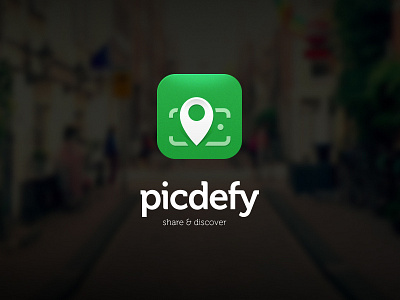 Picdefy App Icon android app icon branding events image capture iphone location photo picture
