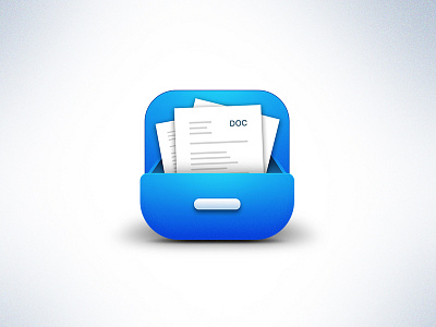 Document Drawer app icon document drawer files ios mac osx uiux