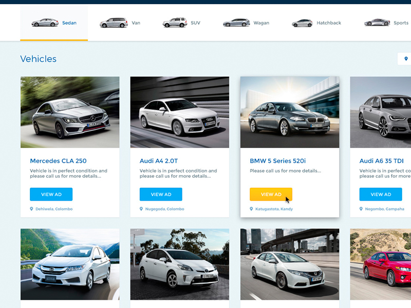 Vehicle Search by Sajeer Mohamed on Dribbble