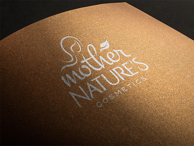 WIP Mother Nature's Cosmetics branding cosmetics essential oil leaf logo logotype mother nature sri lanka typeface typography women