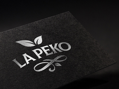 La Peko - The Finest Ceylon Tea black brand identity branding brandmark ceylon leaves logo monogram pekoe sri lanka tea