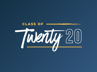 Class of 2020 2020 icon logo logotype typography vector wordmark