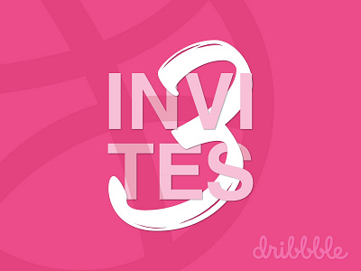 Dribbble Invites creatives debuts dribbble first shot invite invites typography vector