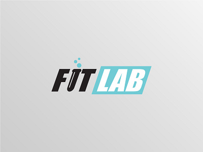Fit Lab Logo Concept brand brand identity branding greyscale icon logo logo mark logo type symbols word mark