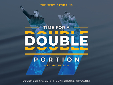 Double Portion church church marketing conference creative design gospel letters movement type typography