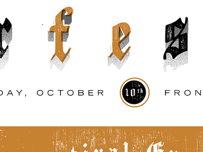 Oktoberfest Print blackletter oktoberfest print texture typography