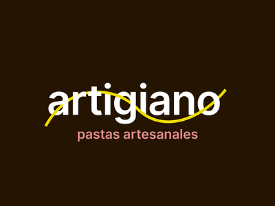 Artigiano / Pastas adobe branding design flat illustrator logo