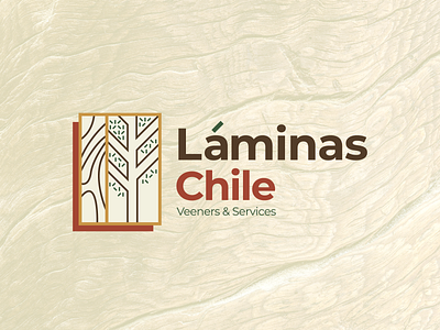 Láminas Chile / Veeners & Services adobe branding flat illustrator logo nature logo wood