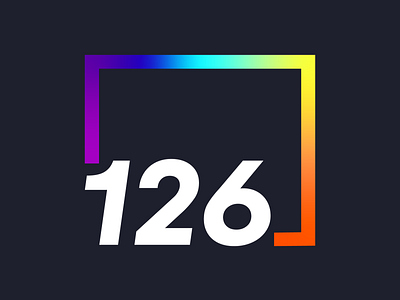 126 Pride Logo adobe agency logo branding design gradient logo illustrator logo pridemonth