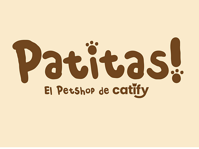 Patitas Logo, an e-commerce for pets