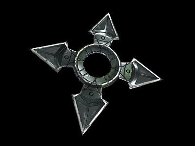 Shuriken Model 3ds 3dsmax model models shuriken throwing weapon weapons