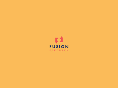 Fusion Feedback Logo design flat icon logo