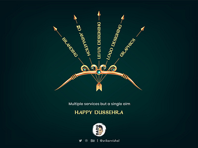 Happy Dussehra 2021 3d animation art artist branding design designer dribble graphic graphic design illustration logo motion graphics ui uiux