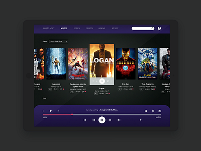 Daily UI 025 - TV App 025 app dailyui design streaming streaming app superhero tv tv app ui ux