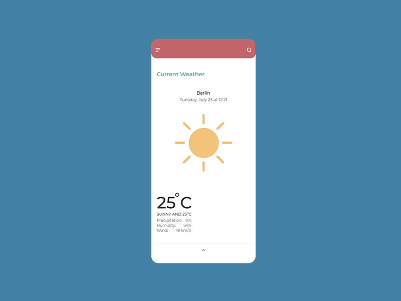 Daily UI 037 - Weather adobe xd animation app dailyui design flat typography ui vector