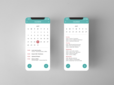 Daily UI 038 - Calendar 038 app calendar dailyui design flat minimal month ui ux week