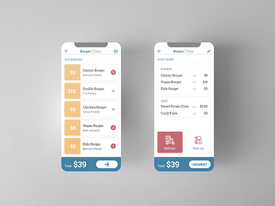 Daily UI 043 - Food Menu adobe xd app branding dailyui design flat food food app food menu icon illustration lettering ui ux vector