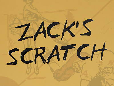 Zack Scratch font handwriting scribble script type typeface